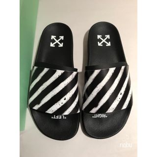 オフホワイト(OFF-WHITE)の新品 【 OFF-WHITE 】 OFF SPRAY SLIDER 【 41 】(サンダル)