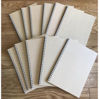 ムジルシリョウヒン(MUJI (無印良品))の無印良品 B5 ノートセット 10冊 7ミリ横掛(ノート/メモ帳/ふせん)