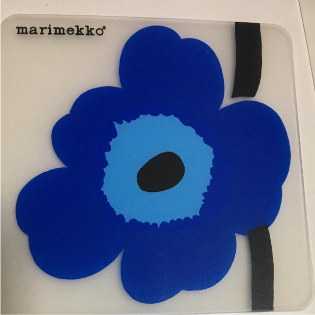 marimekko(マリメッコ)のマリメッコ コースター ブルー インテリア/住まい/日用品のキッチン/食器(テーブル用品)の商品写真