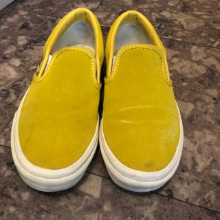 ヴァンズ(VANS)のVANS スリッポン スウェード 黄色 マスタード 22.5cm(スニーカー)