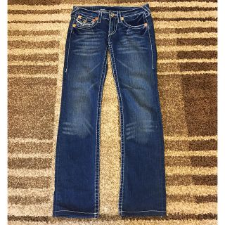 トゥルーレリジョン(True Religion)の美品✨ホワイトステッチ ダメージ加工デニム👖(デニム/ジーンズ)