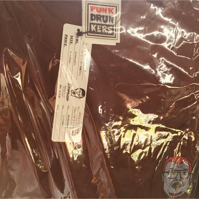 PUNK DRUNKERS(パンクドランカーズ)のベイママ様 XL くっきーランド 刺繍Tシャツ えんじ 赤 エンタメ/ホビーのタレントグッズ(お笑い芸人)の商品写真