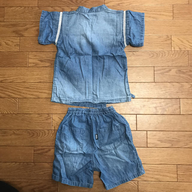 BREEZE(ブリーズ)のBREEZE デニム 甚平 上下セット (90cm) キッズ/ベビー/マタニティのキッズ服男の子用(90cm~)(甚平/浴衣)の商品写真