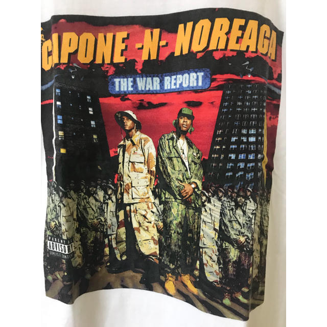 supreme  the war report tee L 白 noreaga