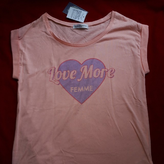 しまむら(シマムラ)の新品 Tシャツ ピンク M シンプル しまむら 夏  レディースのトップス(Tシャツ(半袖/袖なし))の商品写真