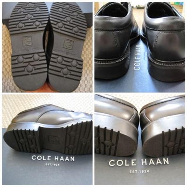 Cole Haan(コールハーン)の1度使用 コールハーン ストレートチップドレス 黒 25,5 難あり メンズの靴/シューズ(ドレス/ビジネス)の商品写真