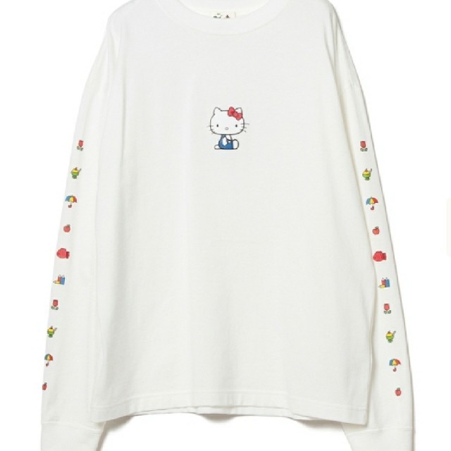 BEAMS(ビームス)のHELLO KITTY×BEAMS JAPAN / キティちゃん Tシャツ レディースのトップス(Tシャツ(長袖/七分))の商品写真