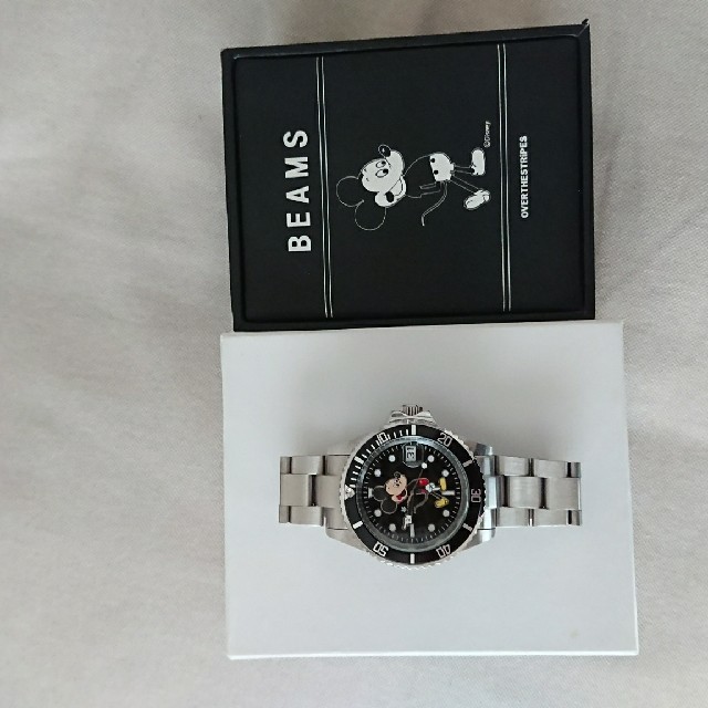 【ポイント10倍】 - BEAMS BEAMS OVERTHESTRIPES  ミッキーマウス腕時計 腕時計(アナログ)