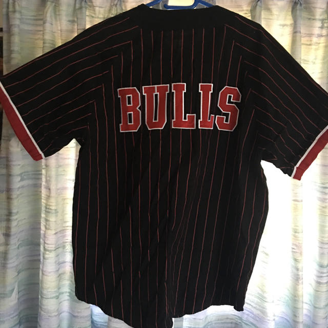 MITCHELL & NESS(ミッチェルアンドネス)のシカゴブルズ ジョーダン ベースボールシャツ bulls jordan Ｔシャツ メンズのトップス(その他)の商品写真