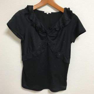 トゥービーシック(TO BE CHIC)のTO BE CHIC★黒 カットソー II(カットソー(半袖/袖なし))