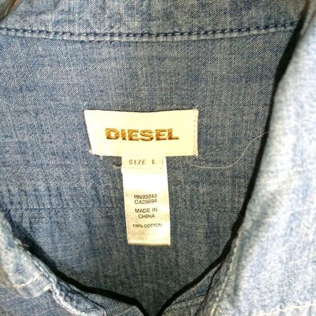 DIESEL(ディーゼル)のディーゼル デニム シャンブレーシャツ L DIESEL メンズのトップス(シャツ)の商品写真