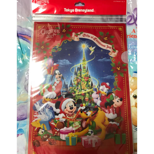 Disney(ディズニー)のディズニー クリスマス2017 クリアファイル エンタメ/ホビーのアニメグッズ(クリアファイル)の商品写真