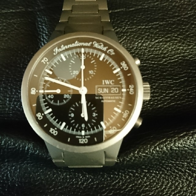 IWC(インターナショナルウォッチカンパニー)のIWC GST クロノグラフ　チタン　自動巻 精度良好 メンズの時計(腕時計(アナログ))の商品写真