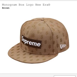 シュプリーム(Supreme)のMonogram Box Logo New Era   サイズ7-1/2(キャップ)