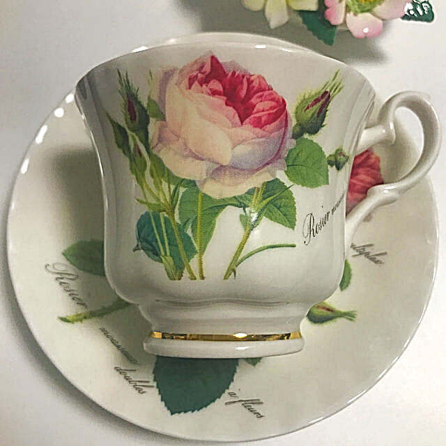 ROYAL ALBERT(ロイヤルアルバート)の🌹鈴蘭様 ご専用🌹Rosa♡カップ＆ソーサー⭐️クリスマスティーセット🎄 インテリア/住まい/日用品のキッチン/食器(グラス/カップ)の商品写真