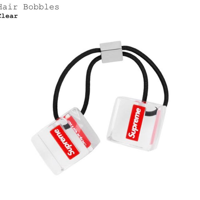 2018ss Supreme Hair Bobbles 2個セット