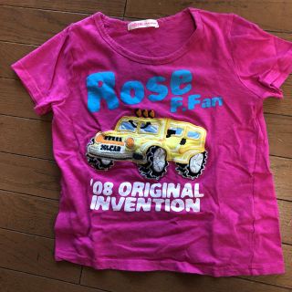 ローズファンファン(ROSE FANFAN)のローズファンファンのピンクのTシャツ(Tシャツ(半袖/袖なし))