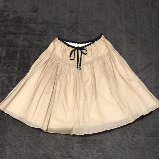 ドレステリア(DRESSTERIOR)の【美品】ドレステリア ミモレ丈スカート ベージュ(ひざ丈スカート)