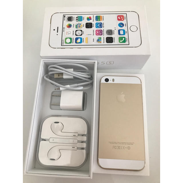 Apple(アップル)のiPhone 5s SIMフリー 32GB 美品 【バッテリー新品】 スマホ/家電/カメラのスマートフォン/携帯電話(スマートフォン本体)の商品写真