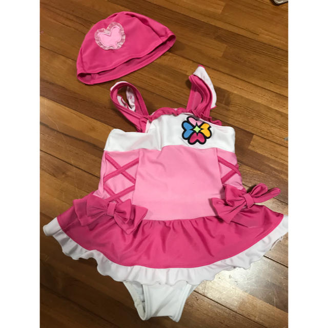 BANDAI(バンダイ)のプリキュア 水着 90 95 キッズ/ベビー/マタニティのキッズ服女の子用(90cm~)(水着)の商品写真