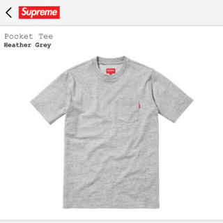 シュプリーム(Supreme)のsupreme pocket tee heather gray L Tシャツ(Tシャツ/カットソー(半袖/袖なし))