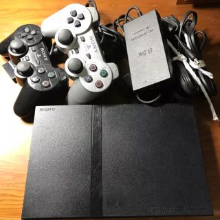 プレイステーション2(PlayStation2)のPS2 SCPH-75000 ソフト4本付き(家庭用ゲーム機本体)