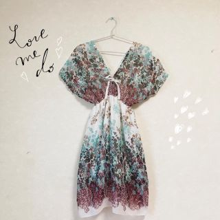 春夏コーデ ❁ フラワーチュニック(ミニワンピース)