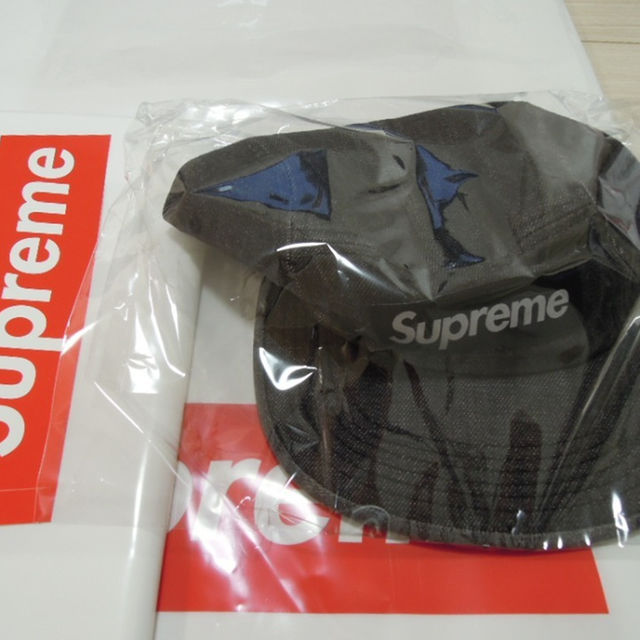 Supreme Denim Camp Cap 黒 18SS