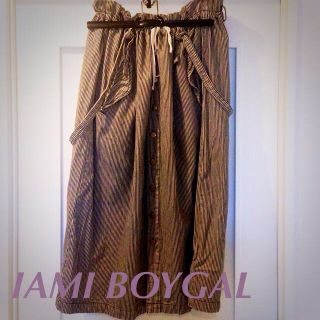 アイアムアイ(I am I)のIAMI BOYGALヒッコリースカート(ロングスカート)