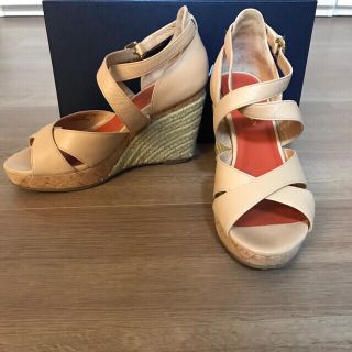 コールハーン(Cole Haan)の美品！コールハーン  ウエッジサンダル 5 1/2B(サンダル)