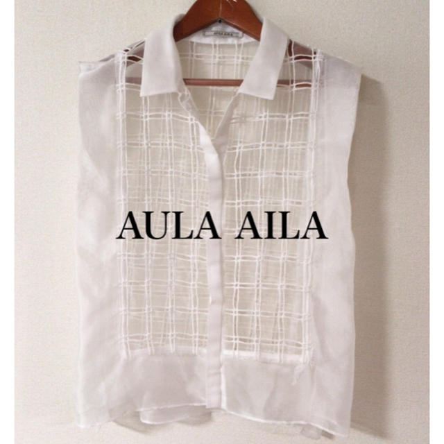 AULA AILA(アウラアイラ)のAULA AILA✨透かしチェック シャツ レディースのトップス(シャツ/ブラウス(半袖/袖なし))の商品写真