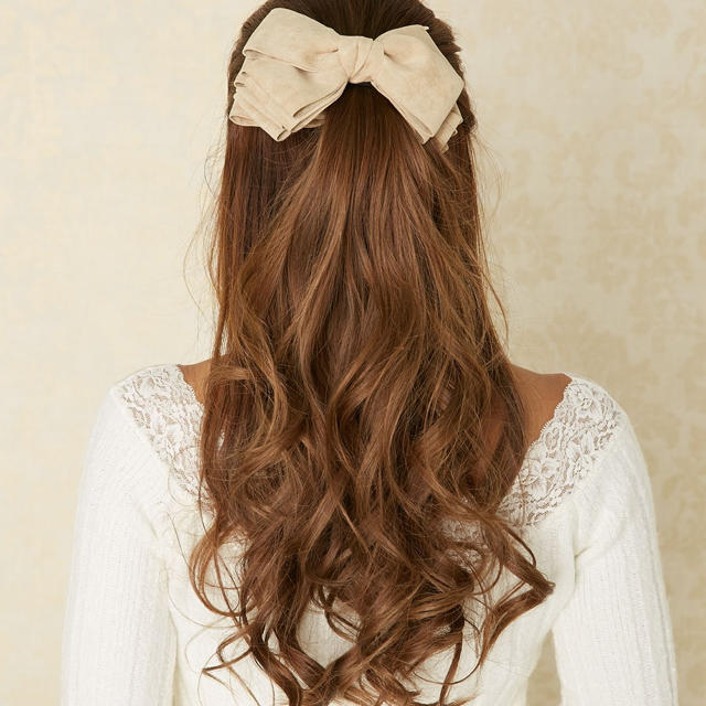 rienda(リエンダ)のrienda  BIGリボンパレッタ  レディースのヘアアクセサリー(バレッタ/ヘアクリップ)の商品写真