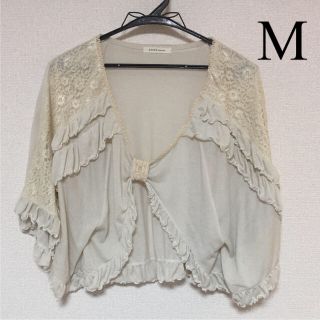 アクシーズファム(axes femme)のアクシーズファム レース ボレロ 白 ポンチョ M(ボレロ)