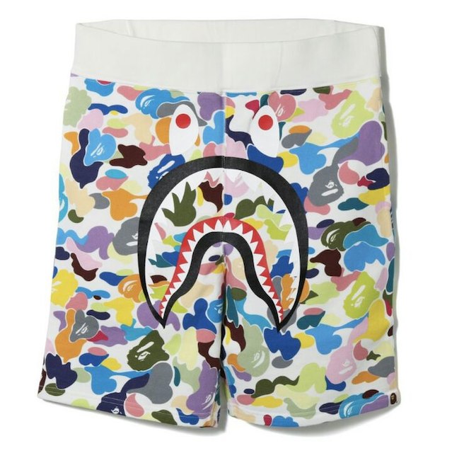 送料込sizeM abathingape shark SWEAT SHORTS