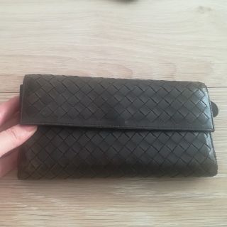 ボッテガヴェネタ(Bottega Veneta)のボッテガヴェネタ　長財布　焦げ茶(長財布)