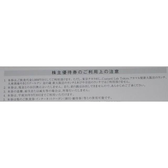 三光マーケティングフーズ(金の蔵,月の雫他)株主優待券12000円分 チケットの優待券/割引券(レストラン/食事券)の商品写真