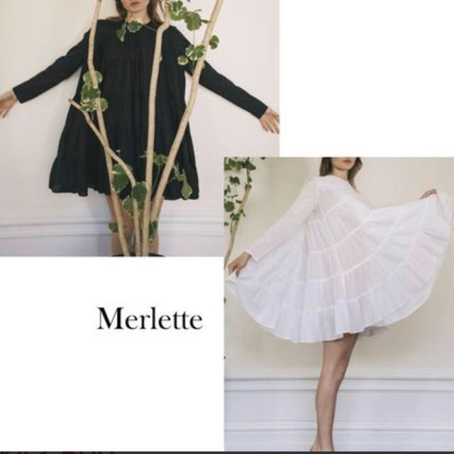 マーレット Merlette 白 ワンピース  xs 美品 ロンハーマン購入