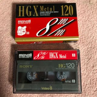 マクセル(maxell)のmaxell 8mm HGX metal ビデオ テープ 2本 セット(その他)