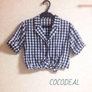 ココディール(COCO DEAL)のCOCODEAL♥︎チェックシャツ(シャツ/ブラウス(半袖/袖なし))