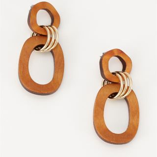 マウジー(moussy)のマウジー WOOD HOOP ピアス(ピアス)