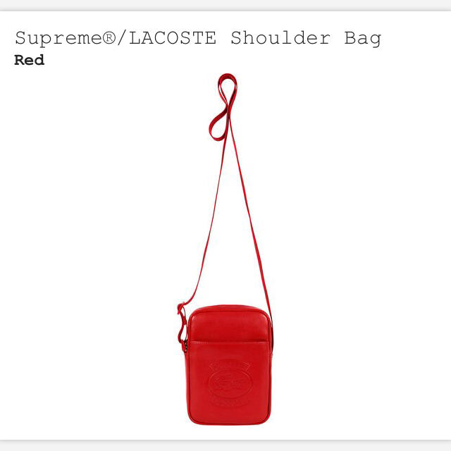 18ss supreme × lacoste shoulder bag