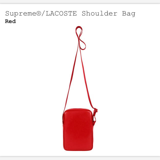 シートコピ Supreme lacoste shoulder bagの通販 by ひょう