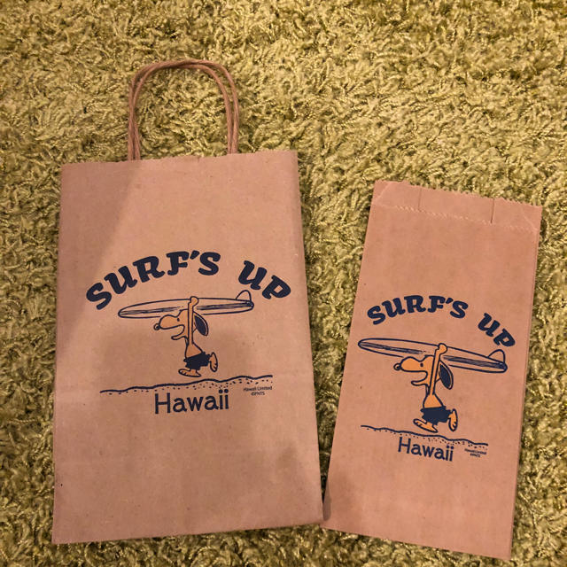 SNOOPY(スヌーピー)のHawaii 日焼けスヌーピー ショッパーセット レディースのバッグ(ショップ袋)の商品写真