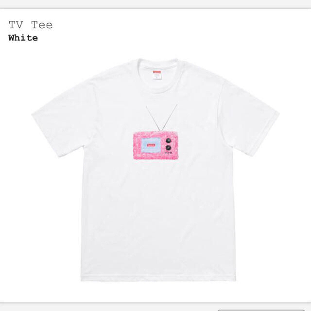 Supreme TV Tee 白 M