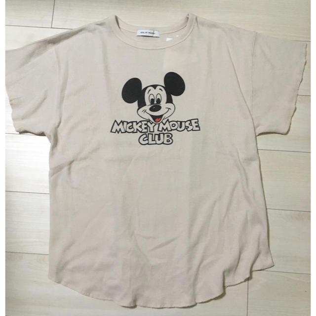 AZUL by moussy(アズールバイマウジー)のアズールバイマウジー  ミッキーワッフルT レディースのトップス(Tシャツ(半袖/袖なし))の商品写真
