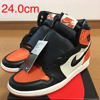 ナイキ(NIKE)の24.0 NIKE AIR JORDAN 1 SATIN ジョーダン1 サテン(スニーカー)