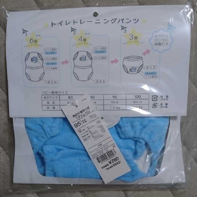 AEON(イオン)の3枚set トイレ トレーニングパンツ 95 ひこうき キッズ/ベビー/マタニティのおむつ/トイレ用品(トレーニングパンツ)の商品写真