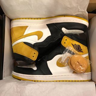 ナイキ(NIKE)のNike AIRJORDAN1 イエロー 27.5(スニーカー)