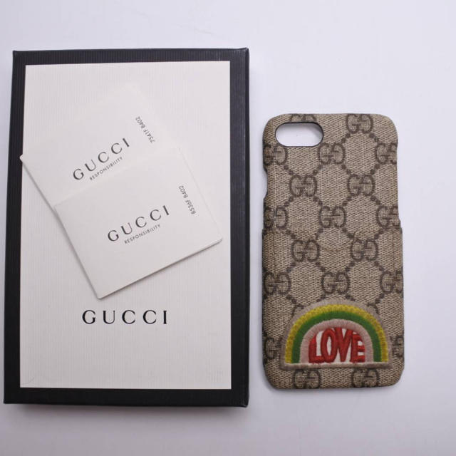 Gucci - グッチ　携帯ケース　IPHONE7 8 刺繍デザイン　箱付き　レディース　メンズの通販 by ごとく's shop｜グッチならラクマ