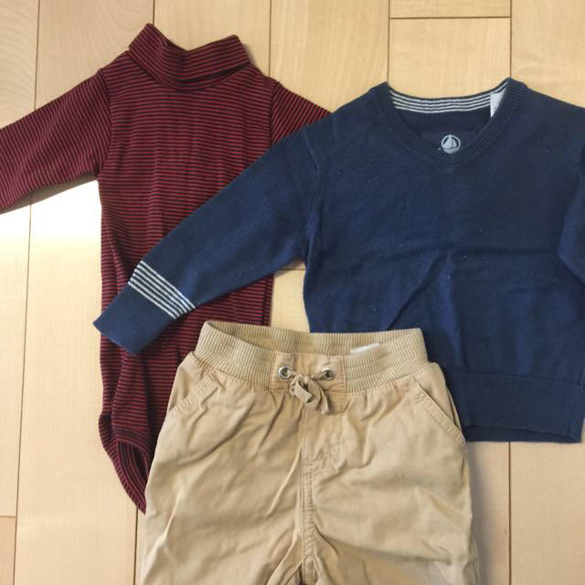 PETIT BATEAU(プチバトー)のPETIT BATEAU♡3点セット キッズ/ベビー/マタニティのキッズ/ベビー/マタニティ その他(その他)の商品写真